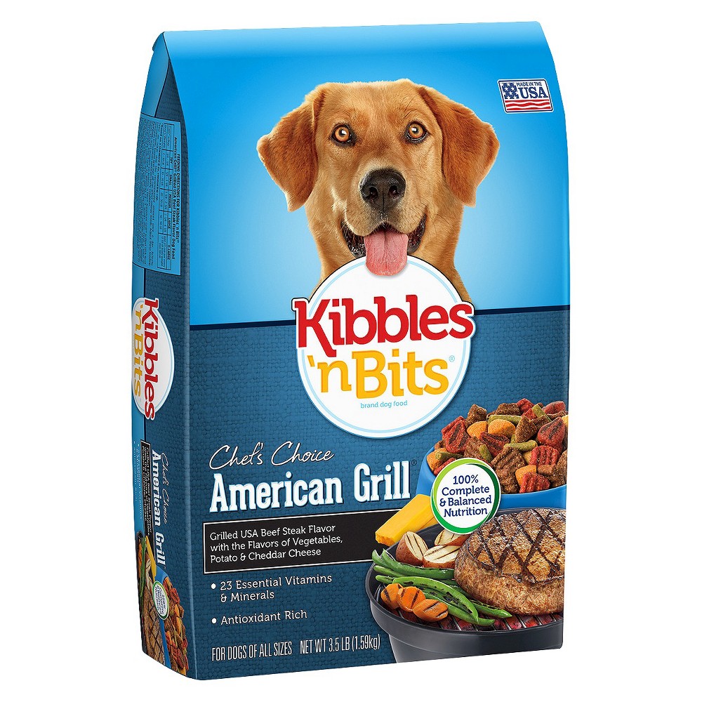 UPC 079100519385 product image for Kibbles 'n Bits American Grill Dog Food Beef Dog Food 3.5 lbs | upcitemdb.com