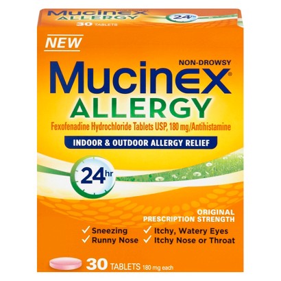 UPC 363824926308 product image for Mucinex Allergy 24 Hour Indoor & Outdoor Allergy Relief Tablets - 30 | upcitemdb.com