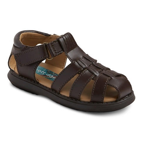 ... Scott David Sailor Genuine Leather Sandals - Navy product details page