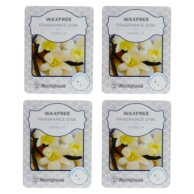 Wax Free Fragrance Disks 4 pack Set - Vanilla