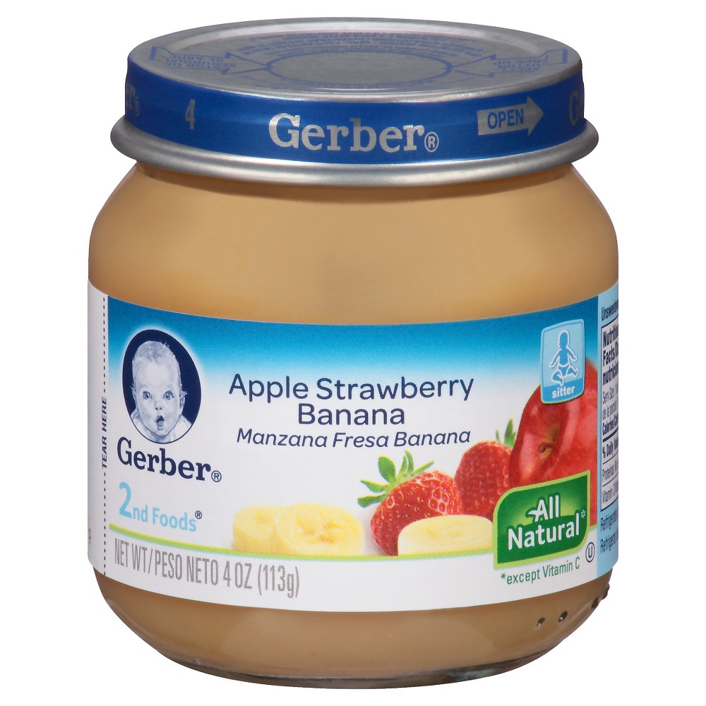 UPC 015000004279 Gerber 2nd Foods Apple Strawberry