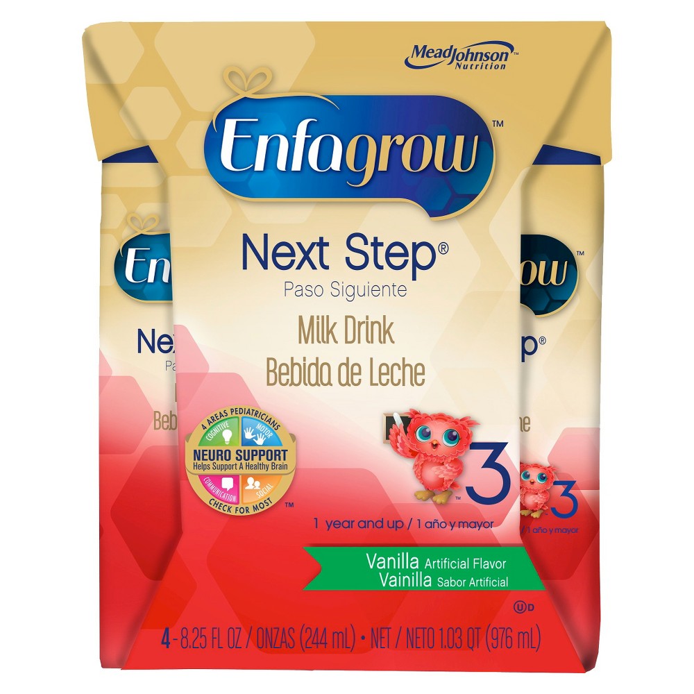 UPC 300875103395 product image for Enfagrow Next Step Vanilla Ready-to-Drink Toddler Formula - 8.25 floz (4 Count) | upcitemdb.com