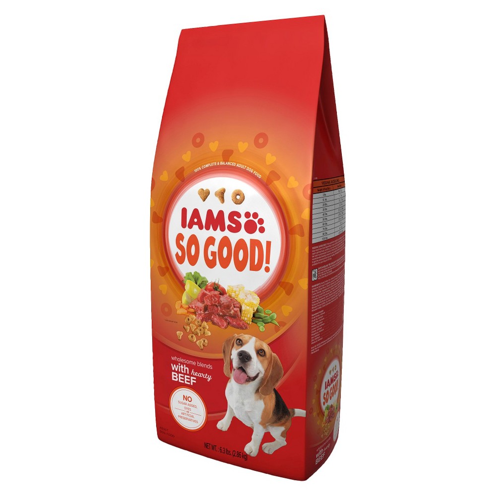 UPC 019014705641 product image for Iams So Good Wholesome Blends with Hearty Beef Adult Dry Dog Food 6.3 | upcitemdb.com