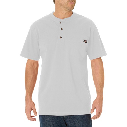 Dickies® Men's Big & Tall Cotton Heavyweight Short Sleeve Pocket Henley