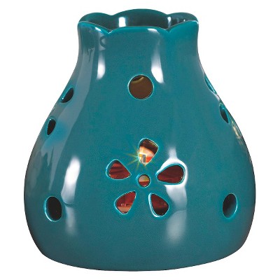 Wax Free Warmer Set-2 Extra Fragrance Disks included - Teal Flower