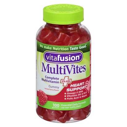 UPC 027917026114 product image for Vitafusion MultiVites Plus Heart Support Gummies - 100 Count | upcitemdb.com