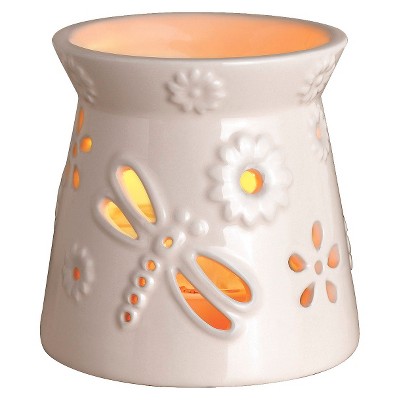 Wax Free Warmer Set-2 Extra Fragrance Disks included - Cream Flower