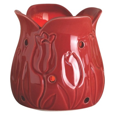 Wax Free Warmer Set-2 Extra Fragrance Disks included - Pink Tulip