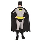 Boy's Justice League Batman Muscle Chest - Medium