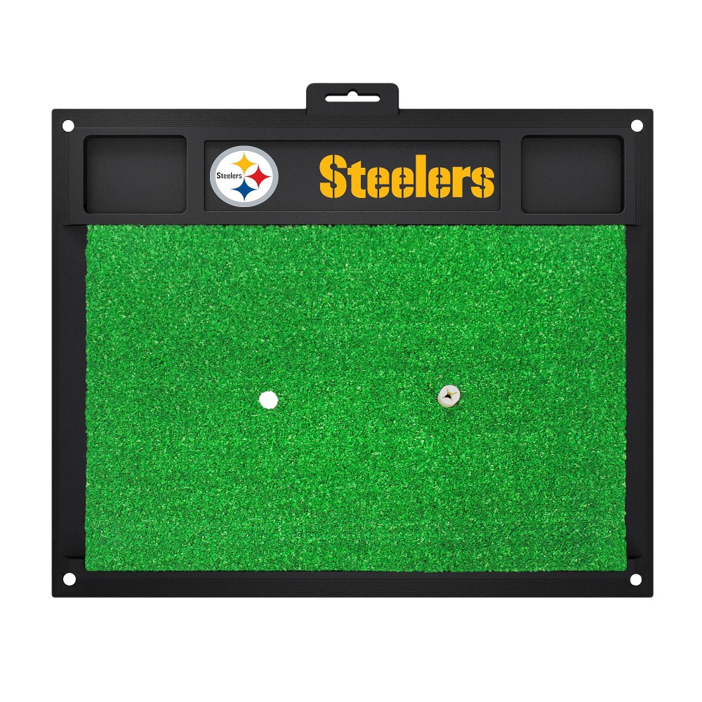 UPC 842989054731 product image for Pittsburgh Steelers Fanmats Golf Hitting Mats Green/Black (20