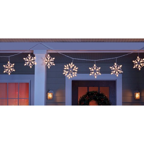 Snowflakes String Lights Christmas Wikii