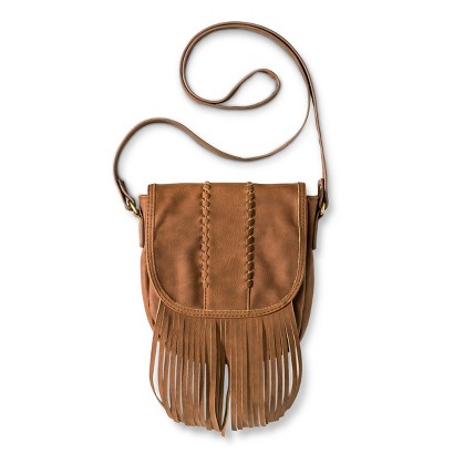 Women' s Fringe Crossbody Handbag - Brown product details page