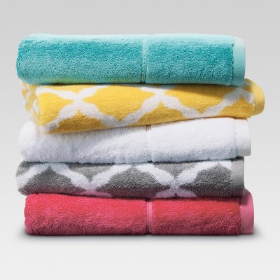 Threshold™ Botanic Fiber Bath Towel - Beehive Yellow Accent