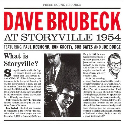 EAN 8427328604147 product image for Dave Brubeck at Storyville 1954 (Bonus Tracks) | upcitemdb.com