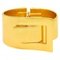 Women's Hinged Cuff with Buckle Detail - Gold. Additional View 1
