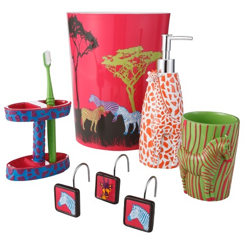 Neon Safari Bath Coordinates