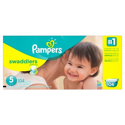 UPC 037000863755 product image for Pampers Swaddlers Diapers Economy Pack - Size 5 (104 Count) | upcitemdb.com