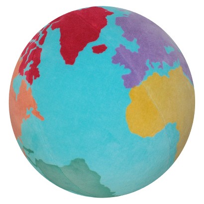 Circo Globe Embroidered Pillow