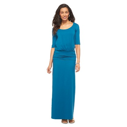 Women's Knit Ruched Maxi Dress - Cherokee product details page