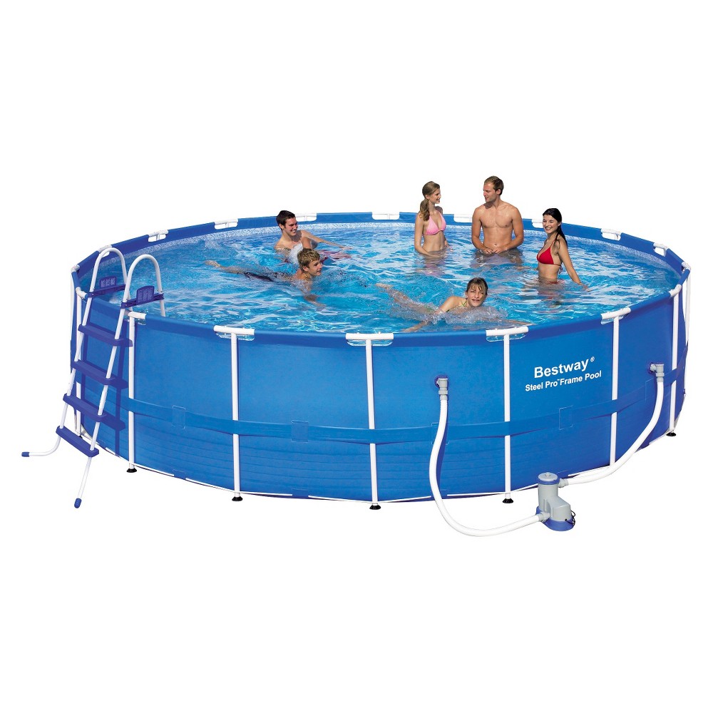 UPC 821808561506 product image for Bestway Steel Pro Frame Pool Set - Blue (18 Feet x 48 Inches) | upcitemdb.com