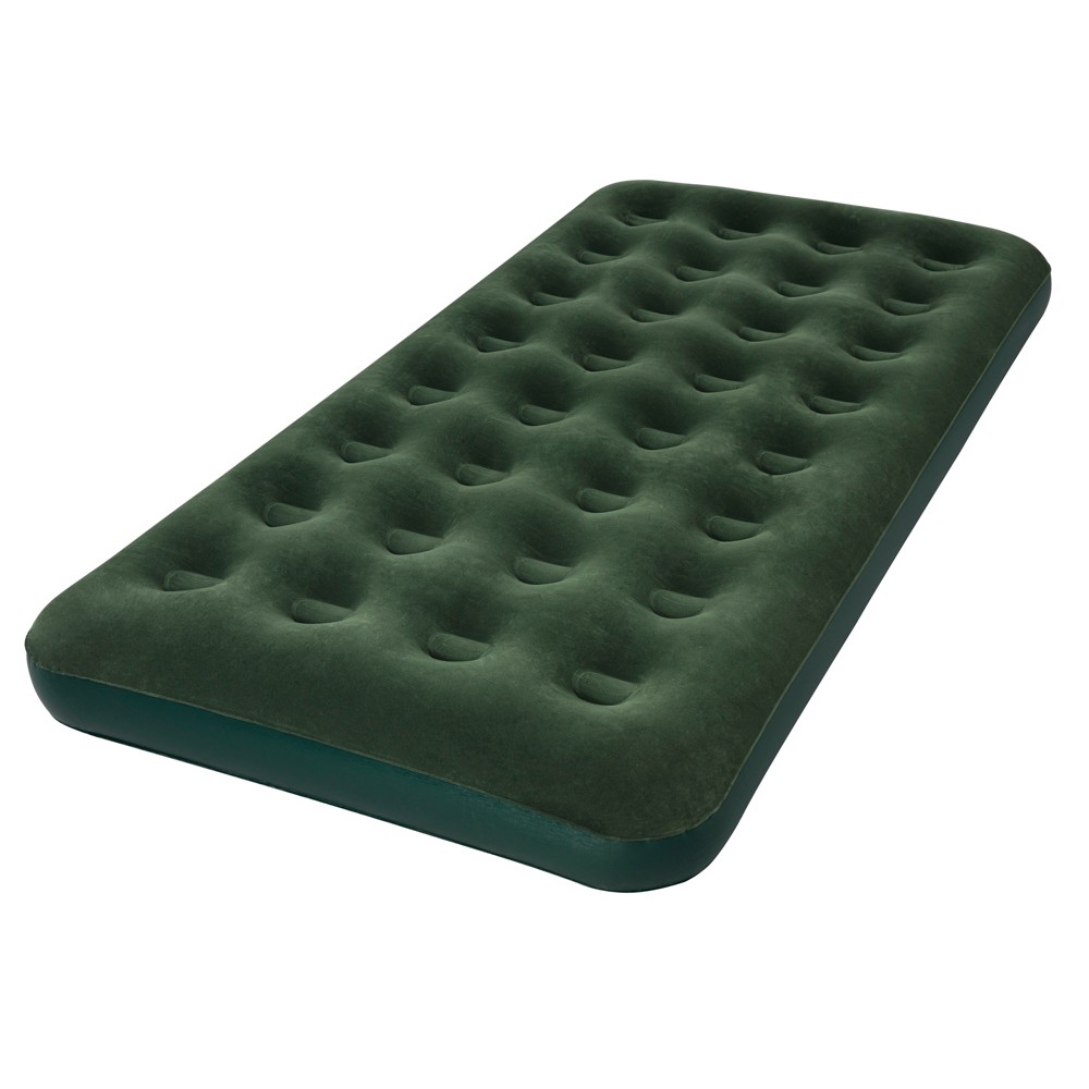 UPC 821808674473 product image for Bestway Twin Flocked Inflatable Airbed Mattress - Dark Green | upcitemdb.com