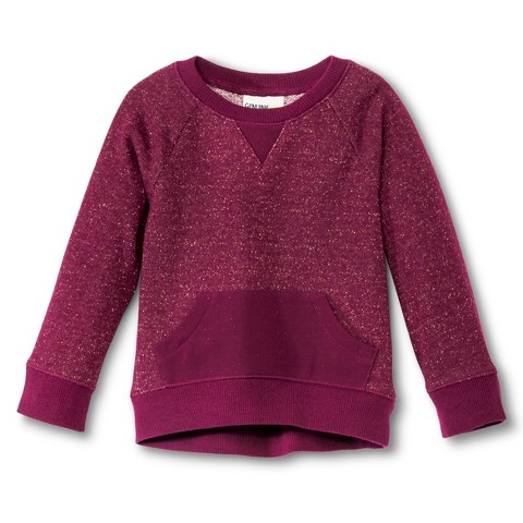 Infant Toddler Girls' Sparkle Sweatshirt : Target