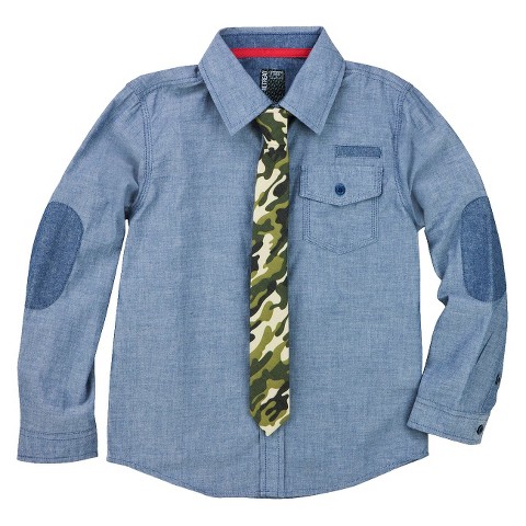 Boys' Button Down Shirt w/ Tie