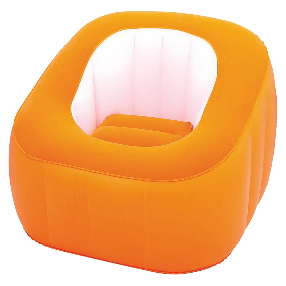 UPC 821808100217 product image for Kids Inflatable Chair: Bestway Comfi Cube Inflatable Chair - Orange | upcitemdb.com