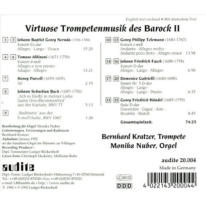 UPC 422143200046 product image for Virtuose Trompetenmusik des Barock II | upcitemdb.com