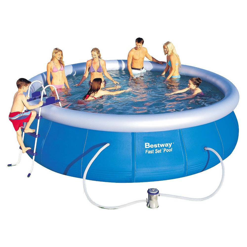 UPC 821808571260 product image for Bestway Above Ground Fast Set Pool - Blue (3266 Gallons) | upcitemdb.com
