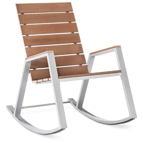 Bryant Faux Wood Patio Rocker Threshold™ Tar