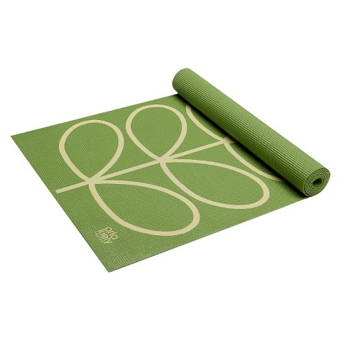 ... by Gaiam Linear Stem Apple Yoga Mat- Green (3mm) product details page