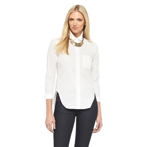 Women's Button Down Shirt Fresh White