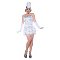 Women's Silver Flapper Plus Size Dress Adult Costume. Additional View 1