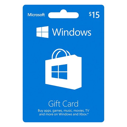 Windows Store Gift Card Digital 15 (email delivery) product details ...