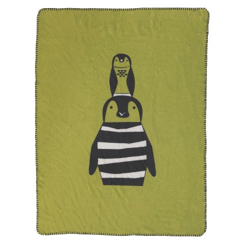 Cute Penguin Fleece Blankets On The Beds Polyester Soft ...