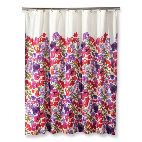 Grey And Yellow Curtain Panels Aqua Floral Shower Curtain