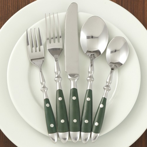 CHEFS 20Piece Bistro Flatware Set eBay