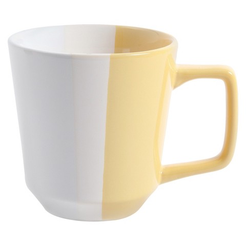 Room Essentials™ Tri Band Mug Set of 4 - Yellow