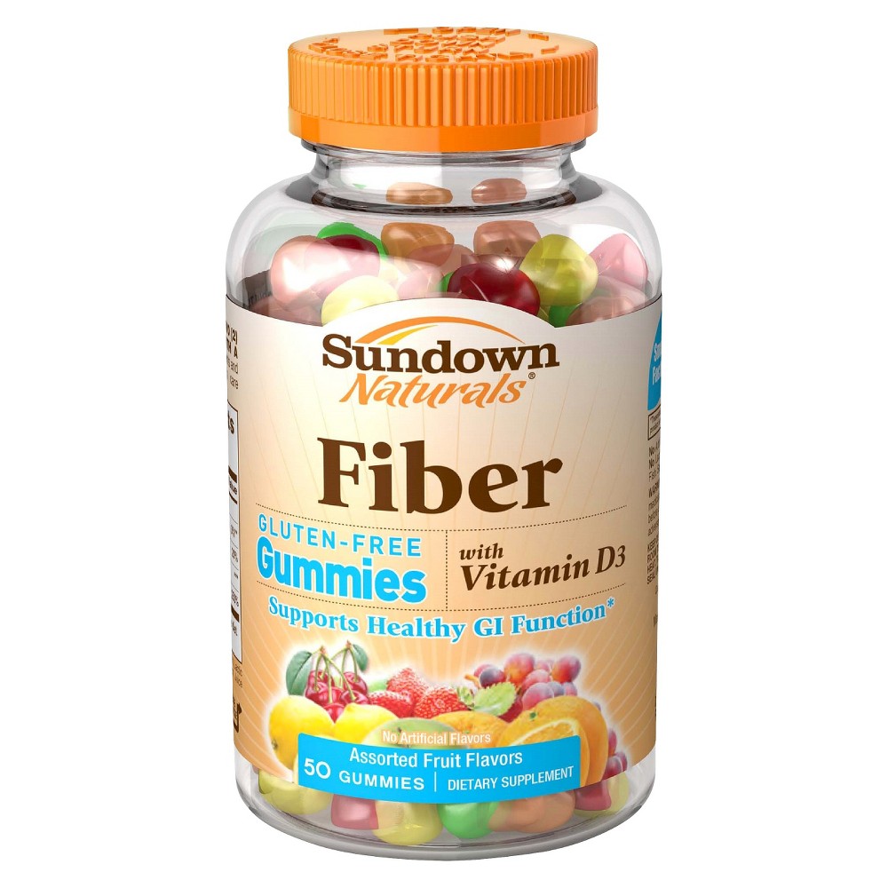 UPC 030768525316 product image for Sundown Natural Fiber with D3 Gummies - 50 Count | upcitemdb.com