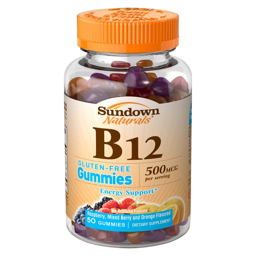 UPC 030768529598 product image for Sundown Natural B12 500 mcg Gummies - 50 Count | upcitemdb.com