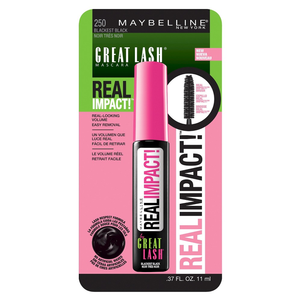UPC 041554426809 product image for Maybelline Great Lash Real Impact Washable Mascara - Blackest Black 0. | upcitemdb.com