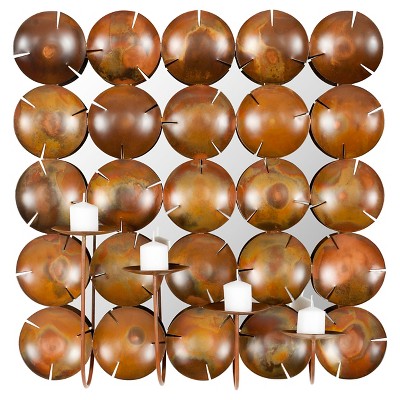 Safavieh 4 Pillar Candle Holder Round Cut Cup Wall Decor