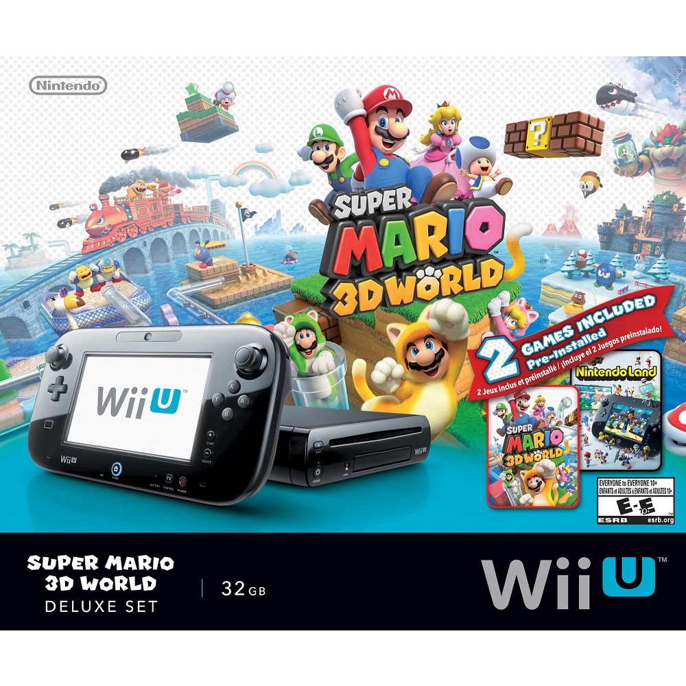UPC 045496881627 product image for 32 GB Nintendo Wii U Deluxe Set with Super Mario 3D World and Nintendo Land | upcitemdb.com
