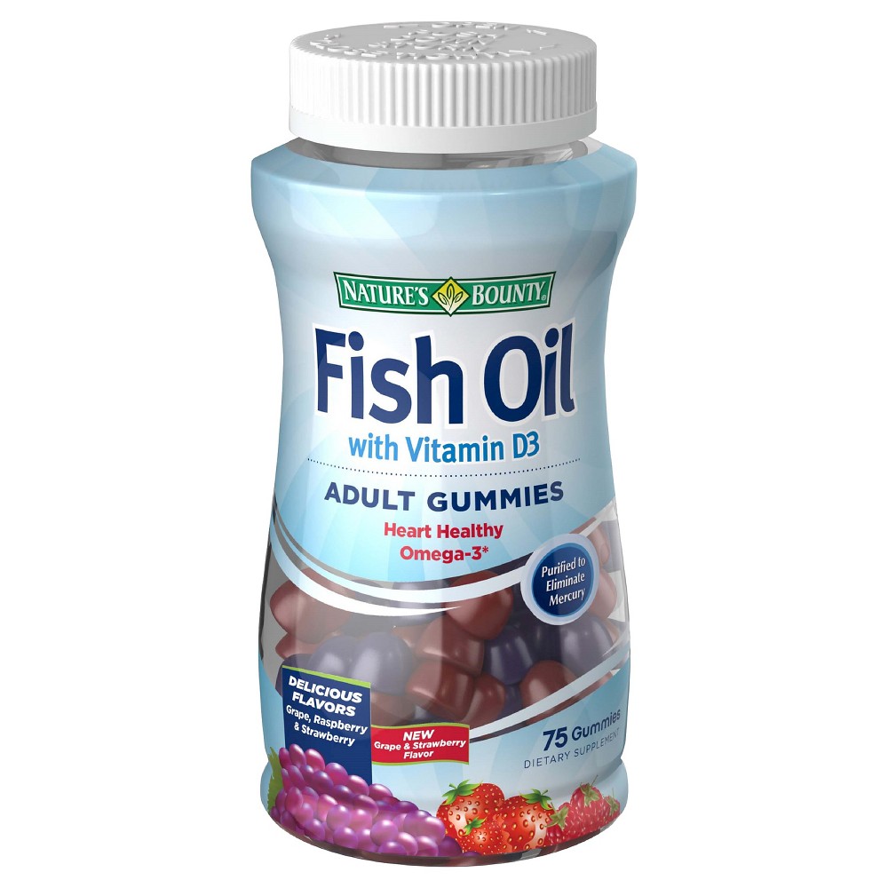 UPC 074312503856 product image for Nature's Bounty Fish Oil with D3 Gummies - 75 Count | upcitemdb.com