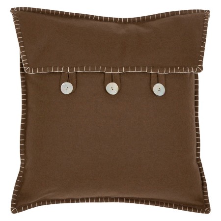 Safavieh 2 Pack Button Closure Throw Pillow - Brown : Target