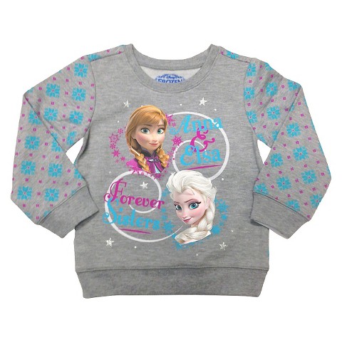 DisneyÂ® Frozen Toddler Girls' Sisters Forever Crew Sweatshirt - Gray ...