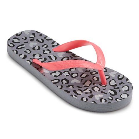 Girlâ€˜s Hester Flip Flop Sandals - GreyFuchsia product details page