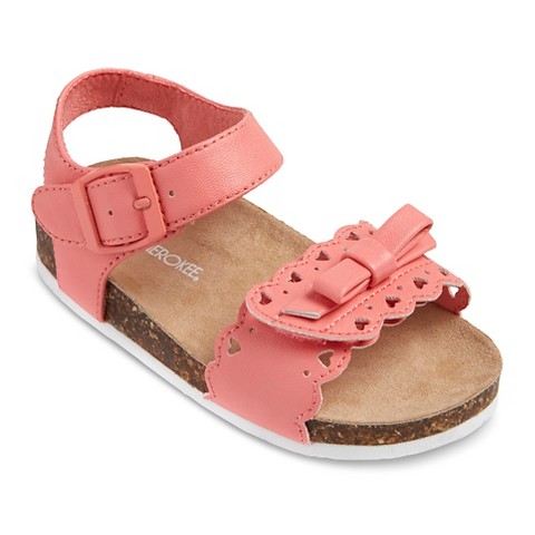 Toddler Girl's CherokeeÂ® Keena Sandals - Hot Coral product details ...