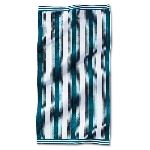 Fieldcrest Luxury Abigail Stripe Sheared Beach Towels eBay